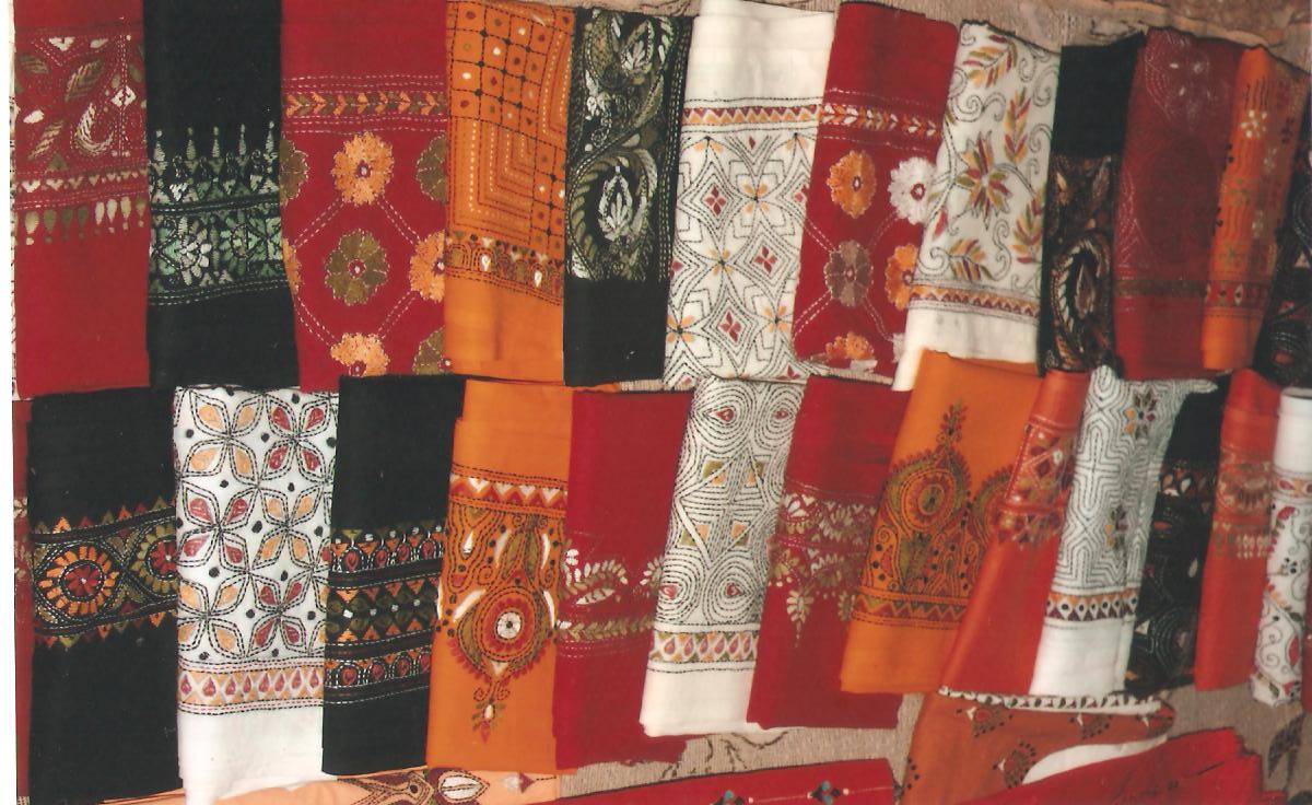 Amar Kutir Hand-Batik Silk Sari